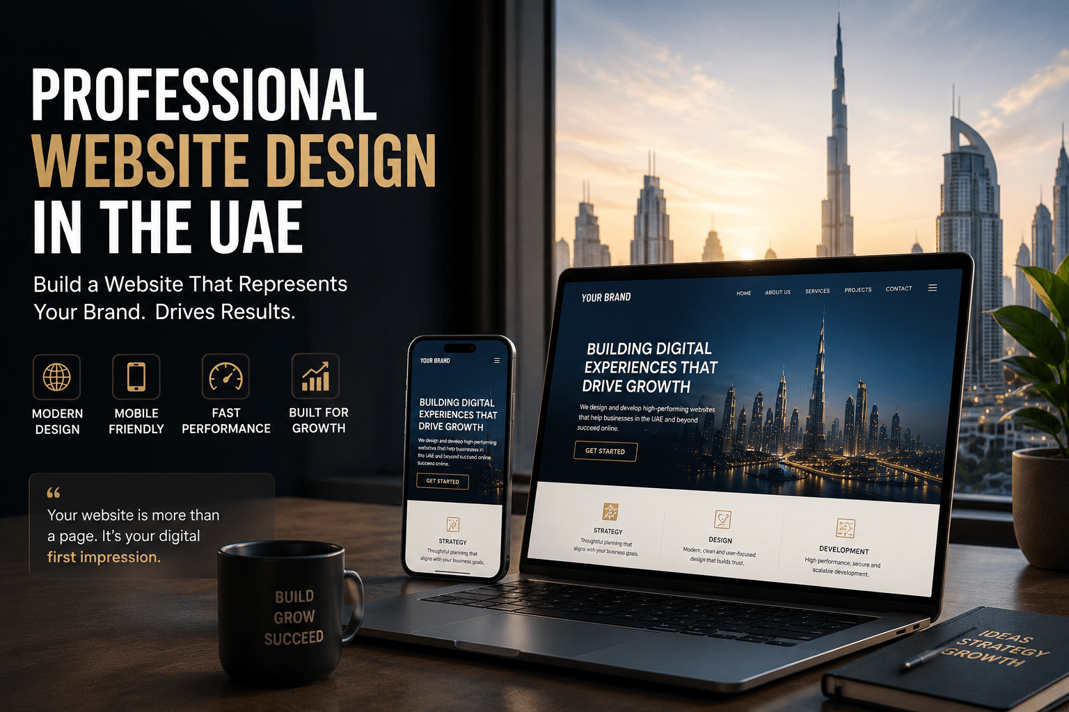 Professional website design in the UAE